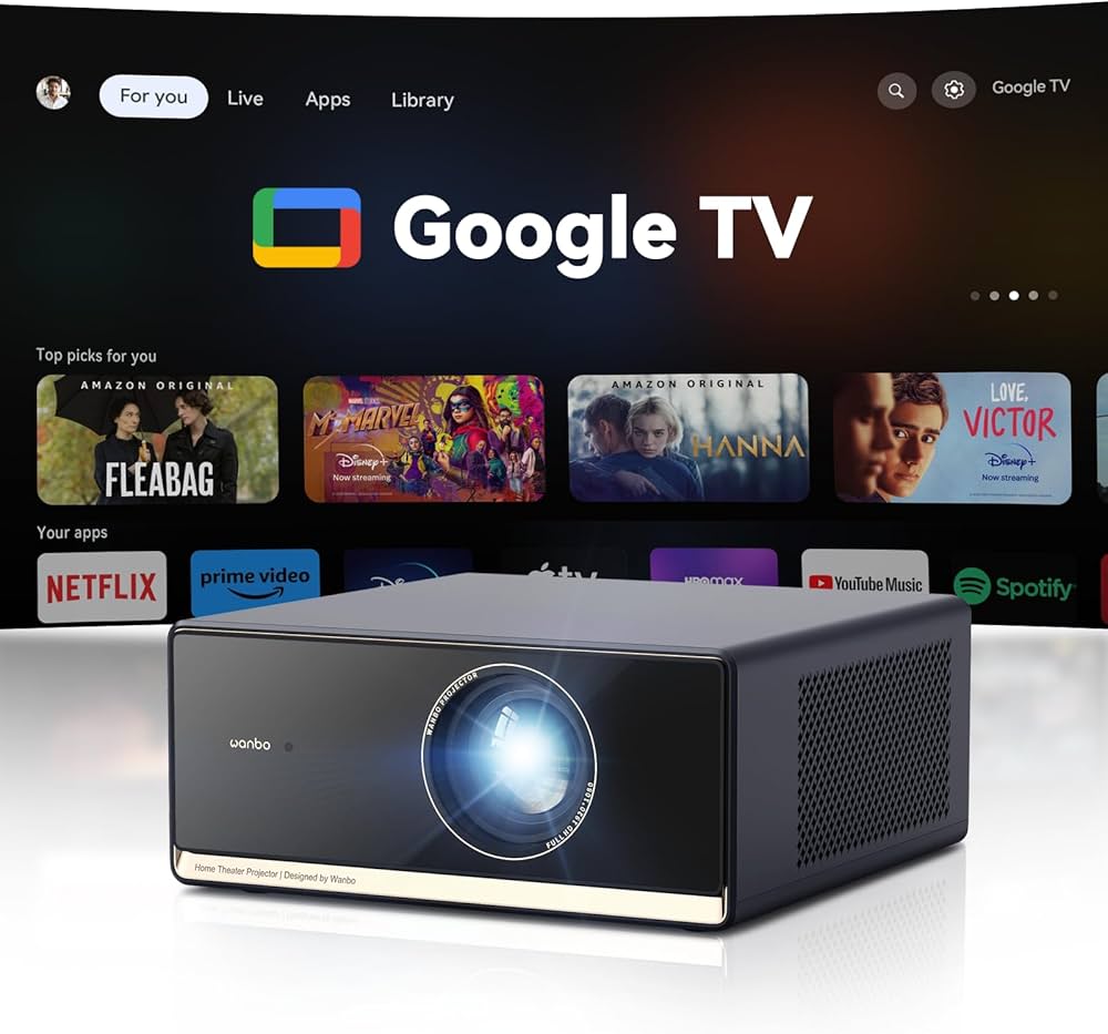 Amazon.com: Wanbo X5 Pro Google TV Smart Projector with Wi-Fi