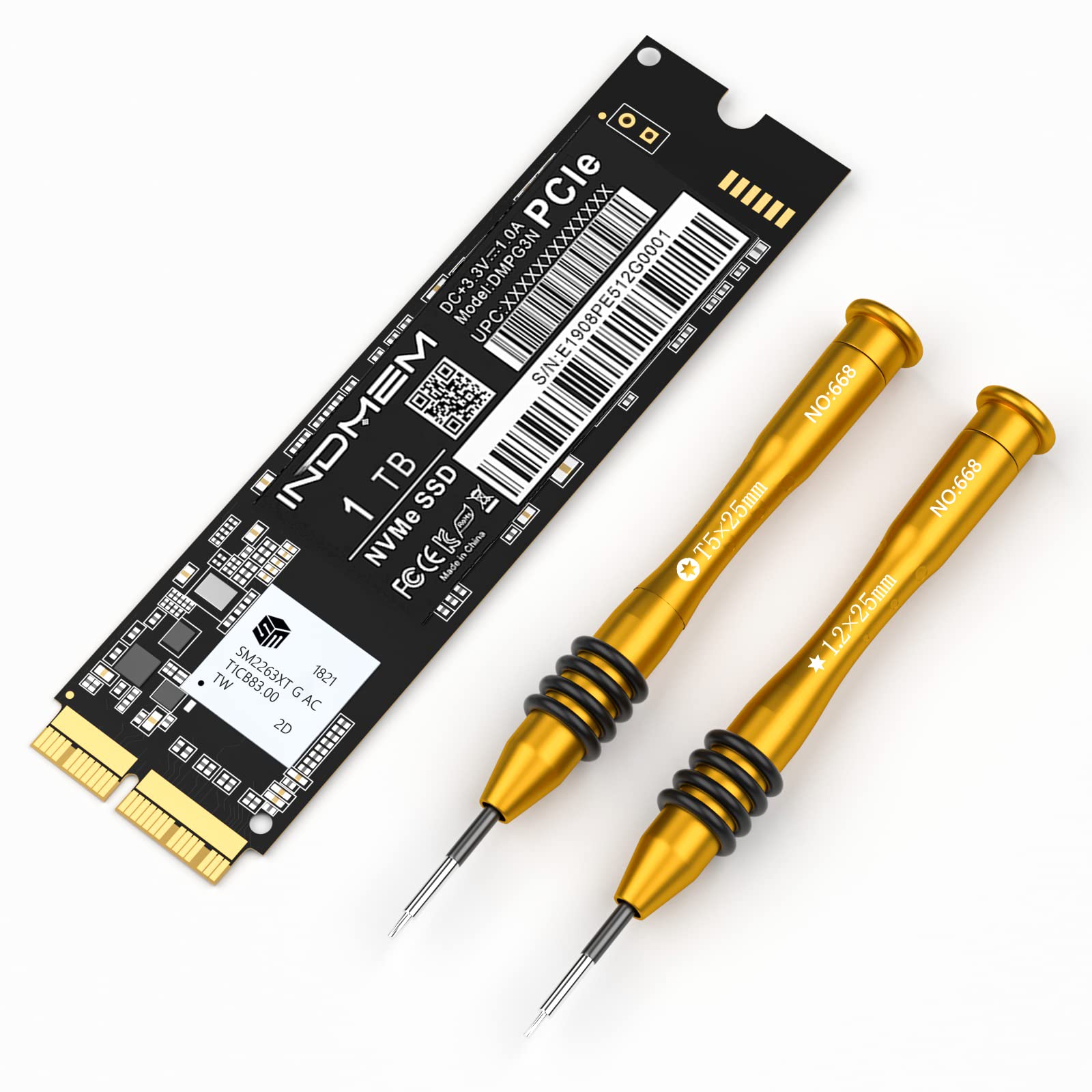 Amazon.com: INDMEM PCIe NVMe Gen3x4 SSD 1TB 3D TLC NAND Flash Hard