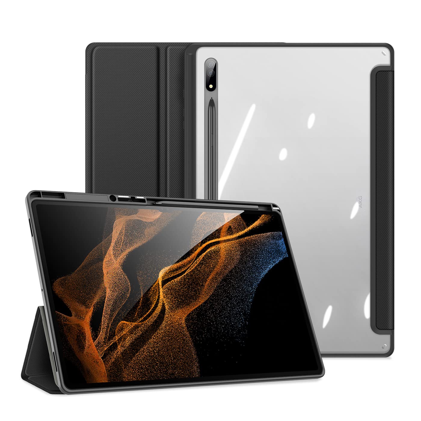 Amazon.co.jp: For Galaxy Tab S8 Ultra ケース カバー ペンホルダー