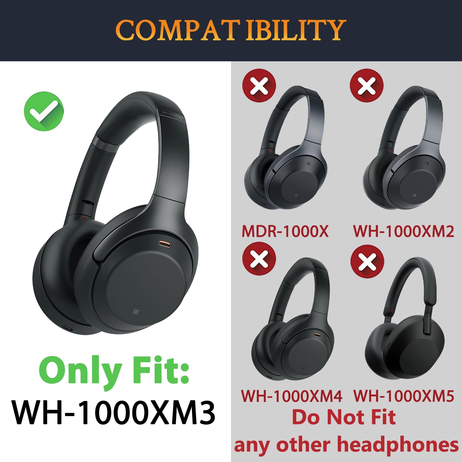 Amazon | SOULWIT イヤーパッド + ヘッドバンド セット Sony WH