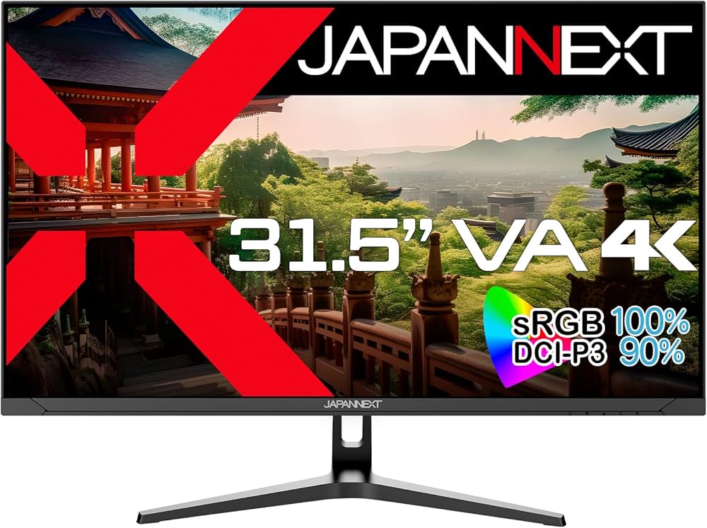 Amazon.co.jp: JAPANNEXT 31.5インチ モニター 4K UHD 3840x2160解像度
