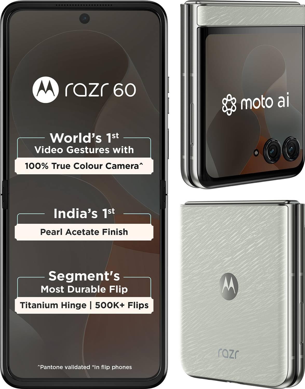 Motorola Razr 60 5G (Pantone Lightest Sky, 8GB RAM, 256GB Storage
