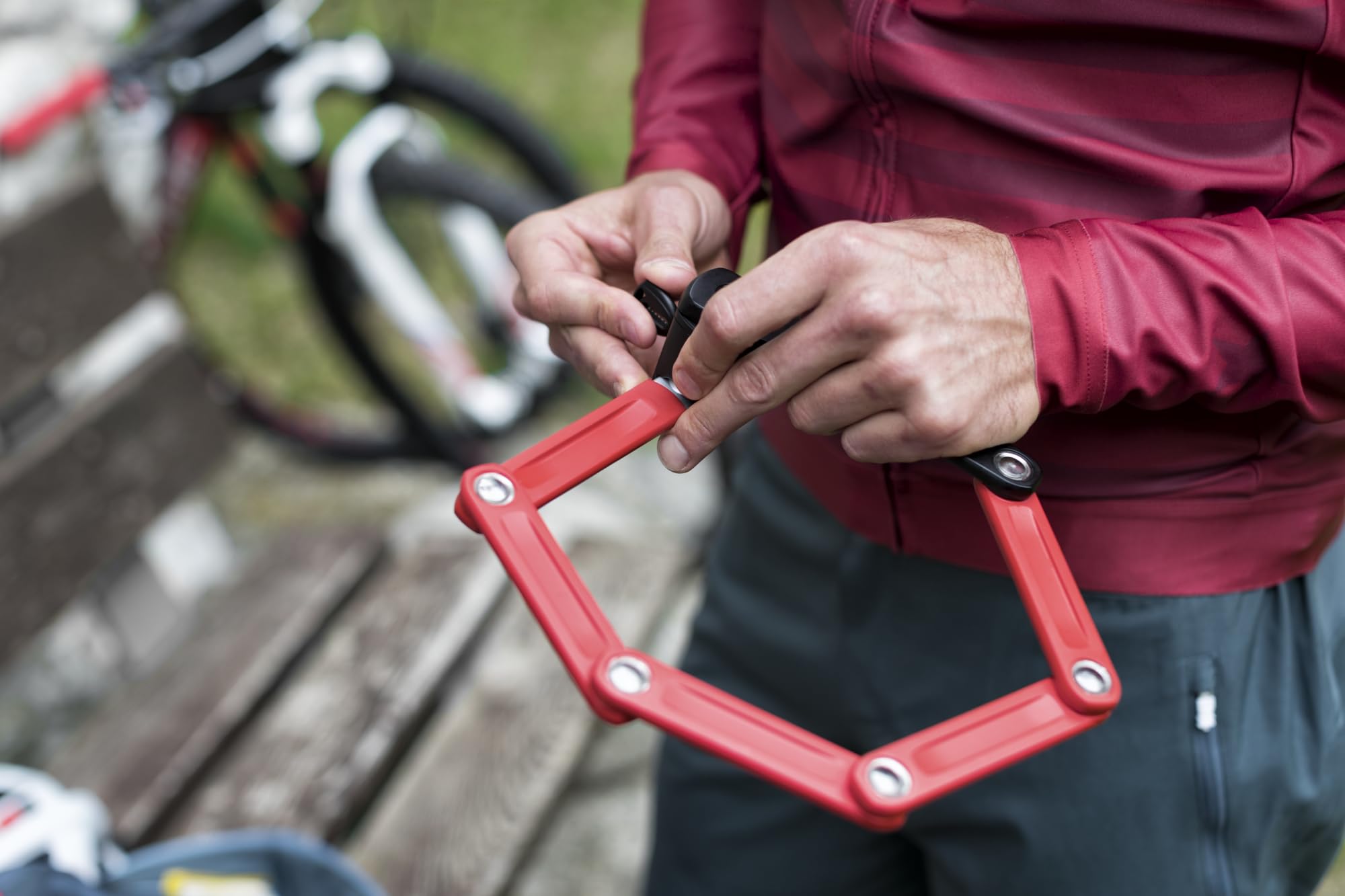 Amazon.com : ABUS Bordo Ugrip Lite 6055/85cm Security Level 7 Bike