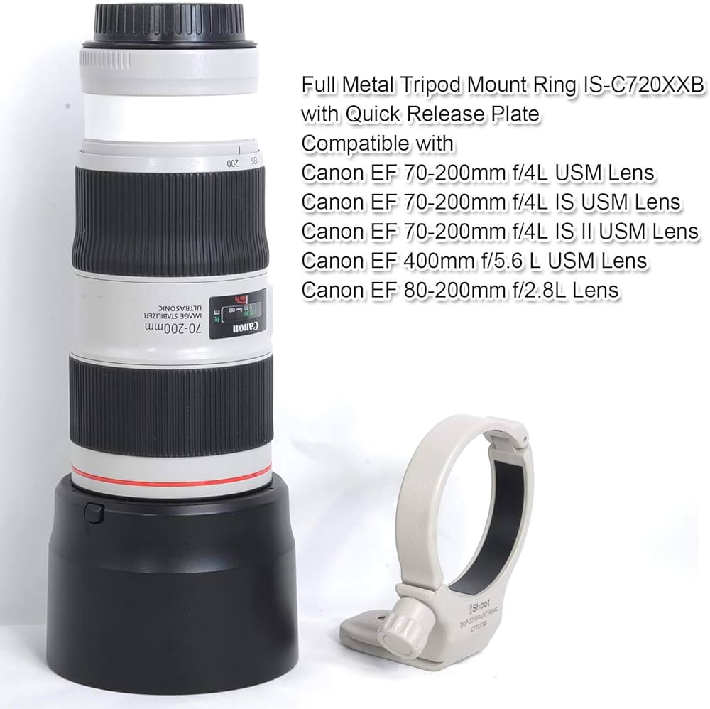 Amazon | iShoot フルメタル三脚マウントリング Canon EF 70-200mm f
