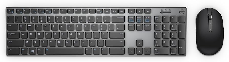 Amazon.com: Dell KM717 Premier Wireless Keyboard and Mouse, Gray