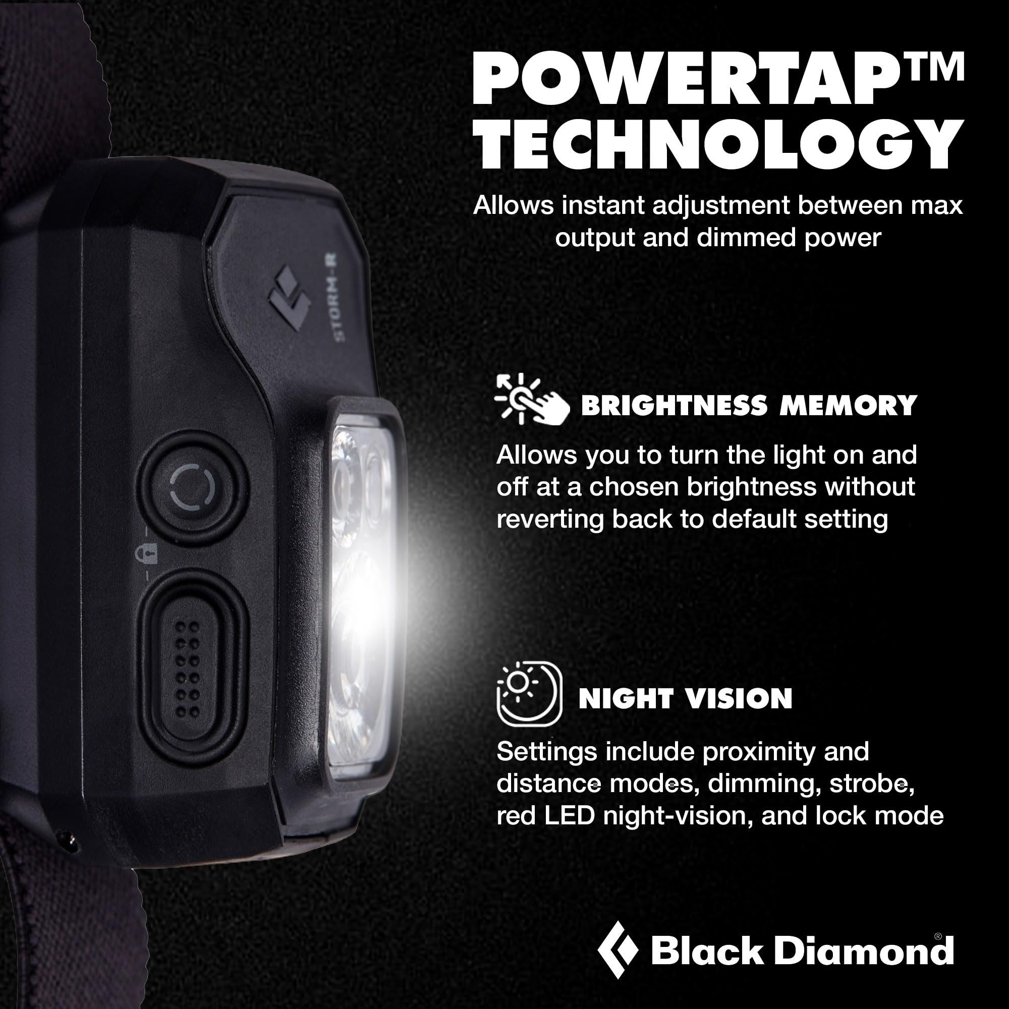 Amazon.co.jp: Black Diamond ストーム500-R ブラック : スポーツ