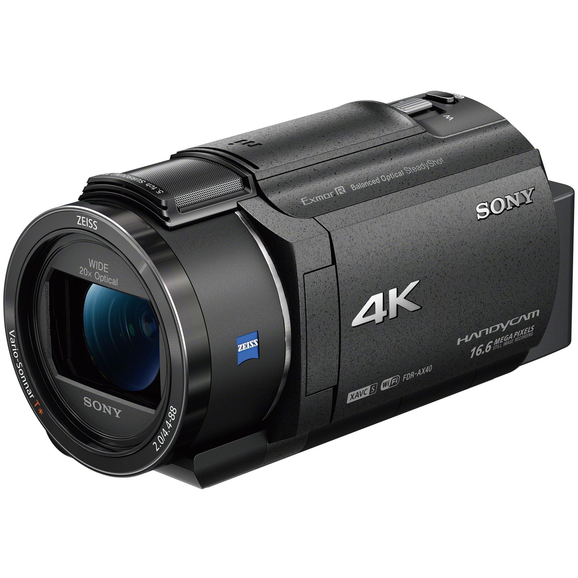 Amazon | SONY ビデオカメラ FDR-AX40 4K 64GB 光学20倍 ブラック