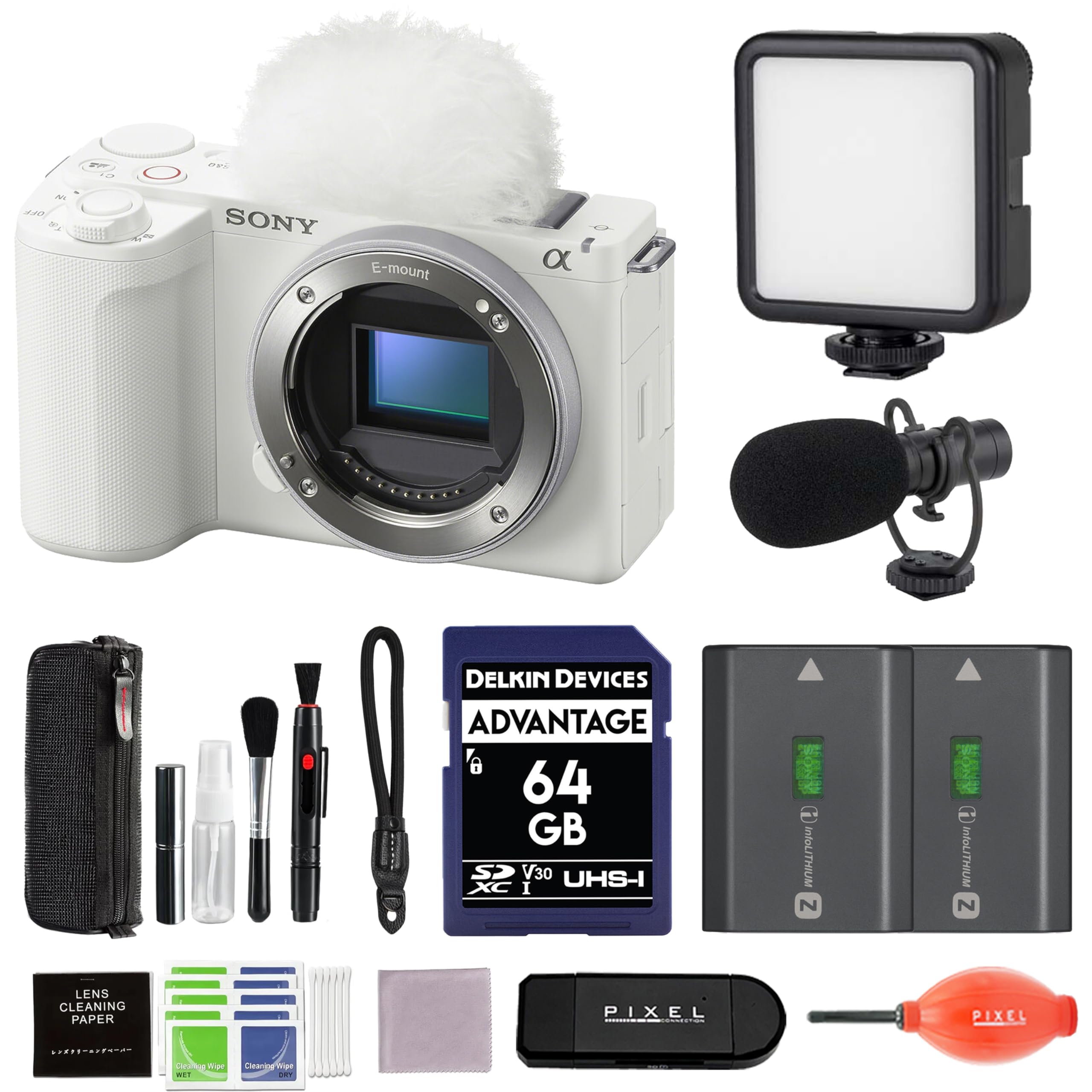 Amazon | Sony ZV-E10 II ミラーレスカメラ ホワイトバンドル 予備