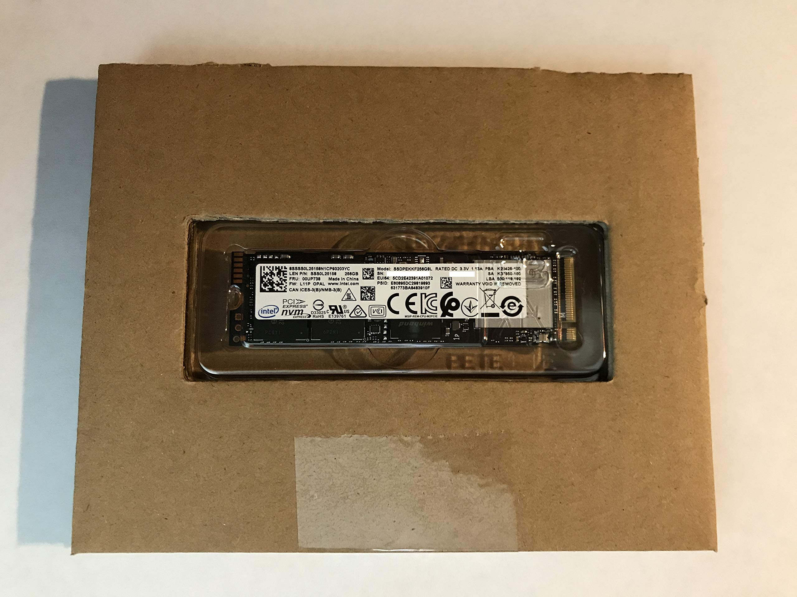 Amazon.com: Intel 256GB PCIe-NVMe SSD, 2280 M.2, SSDPEKKF256G8L
