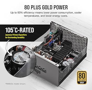 Amazon | Corsair RM750x PC電源ユニット 750W 80PLUS Gold認証 フル