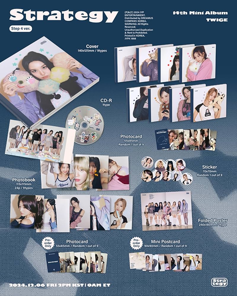 Amazon.com: TWICE STRATEGY 14th Mini Album (Step4 Ver - Tzuyu