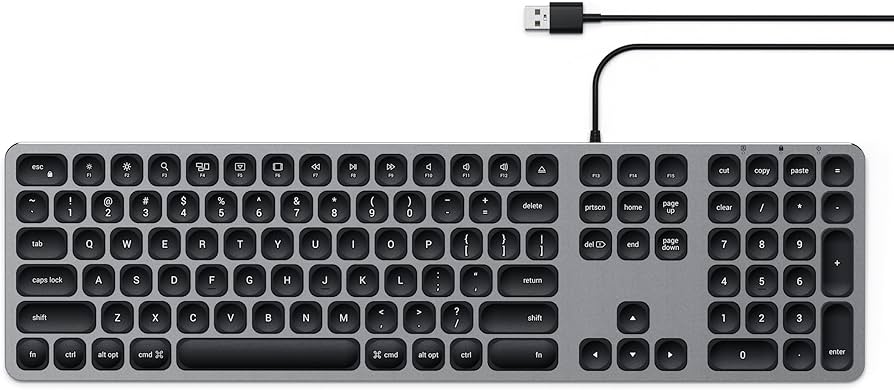 Amazon.co.jp: Satechi USB有線キーボード テンキー付き アルミニウム