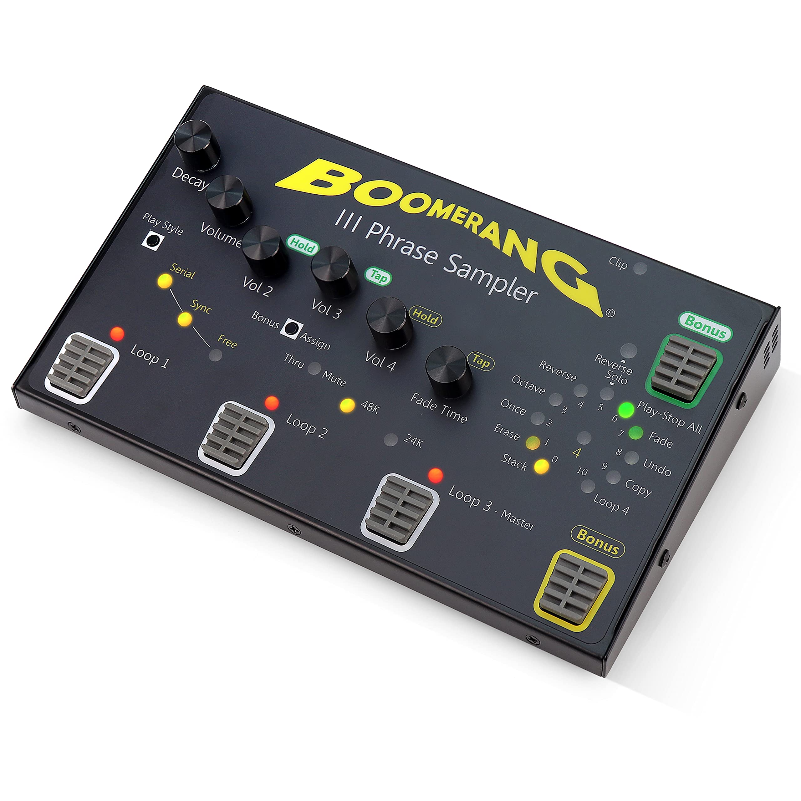 Amazon | ギタールーパーペダル BOOMERANG III - 4つの別々のループを