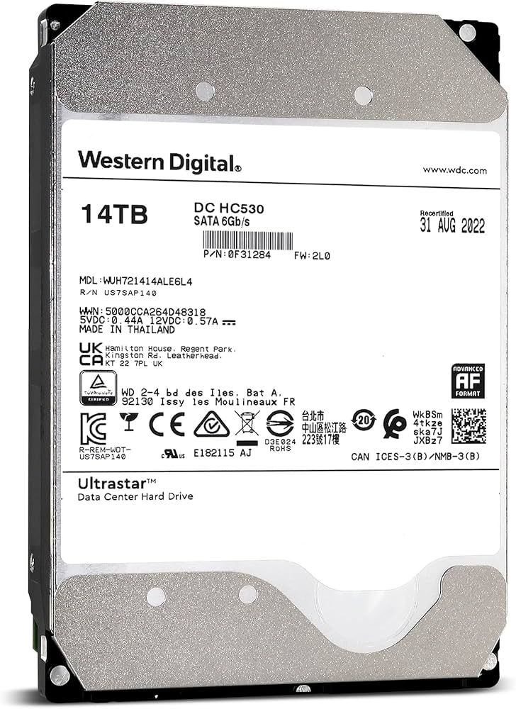 Amazon | HDD(ハードディスクドライブ) WD WUH721414ALE6L4 3.5インチ