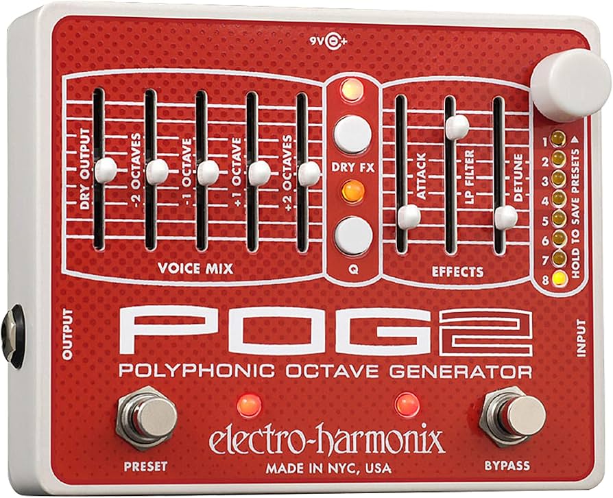 Amazon.com: Electro-Harmonix POG2 Polyphonic Octave Generator