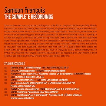 Amazon.co.jp: Samson Francois - Complete Recordings (54CD+DVD