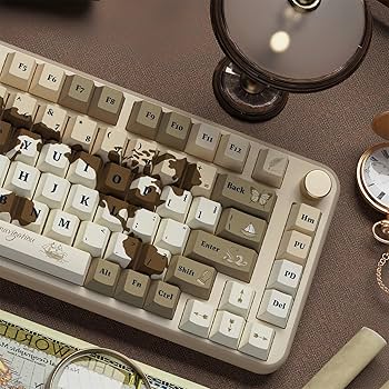 Amazon.com: FKZ PBT Retro Keycaps,Cherry Profile Dye-Sub Keycaps