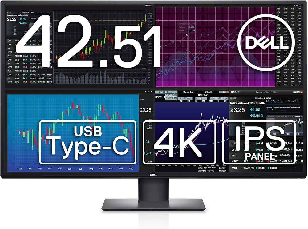 Amazon.co.jp: Dell U4320Q 42.51インチ 4K 大型モニター (3年間無輝点