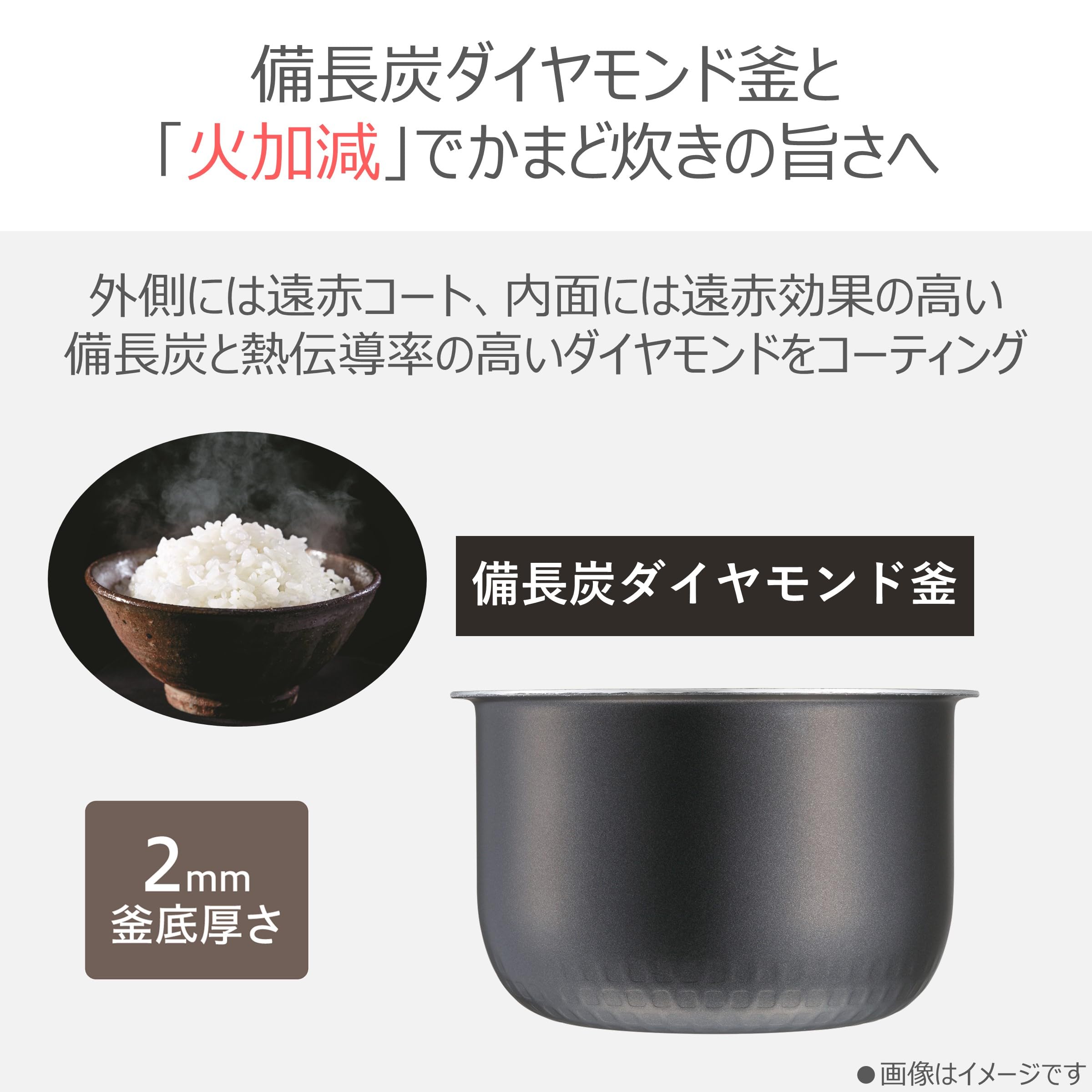 Amazon | TOSHIBA(東芝) 炊飯器 3.5合 一人暮らし 圧力 IH rice cooker