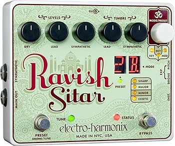 Amazon.com: Electro-Harmonix Ravish Sitar Emulator Pedal : Musical