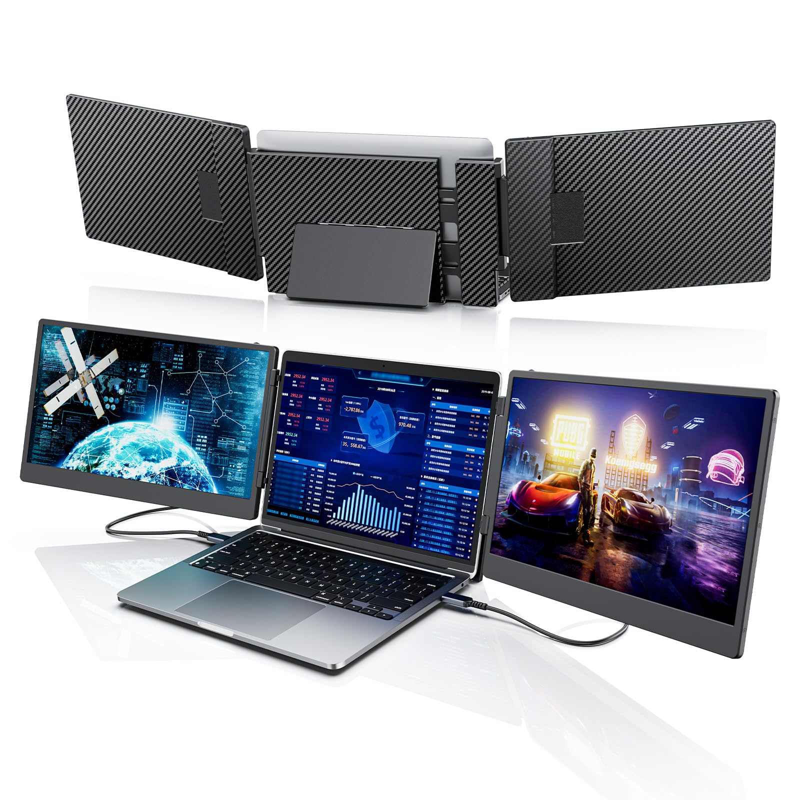 Amazon.co.jp: Laptomo S3ノートパソコン デュアルモニター14インチ