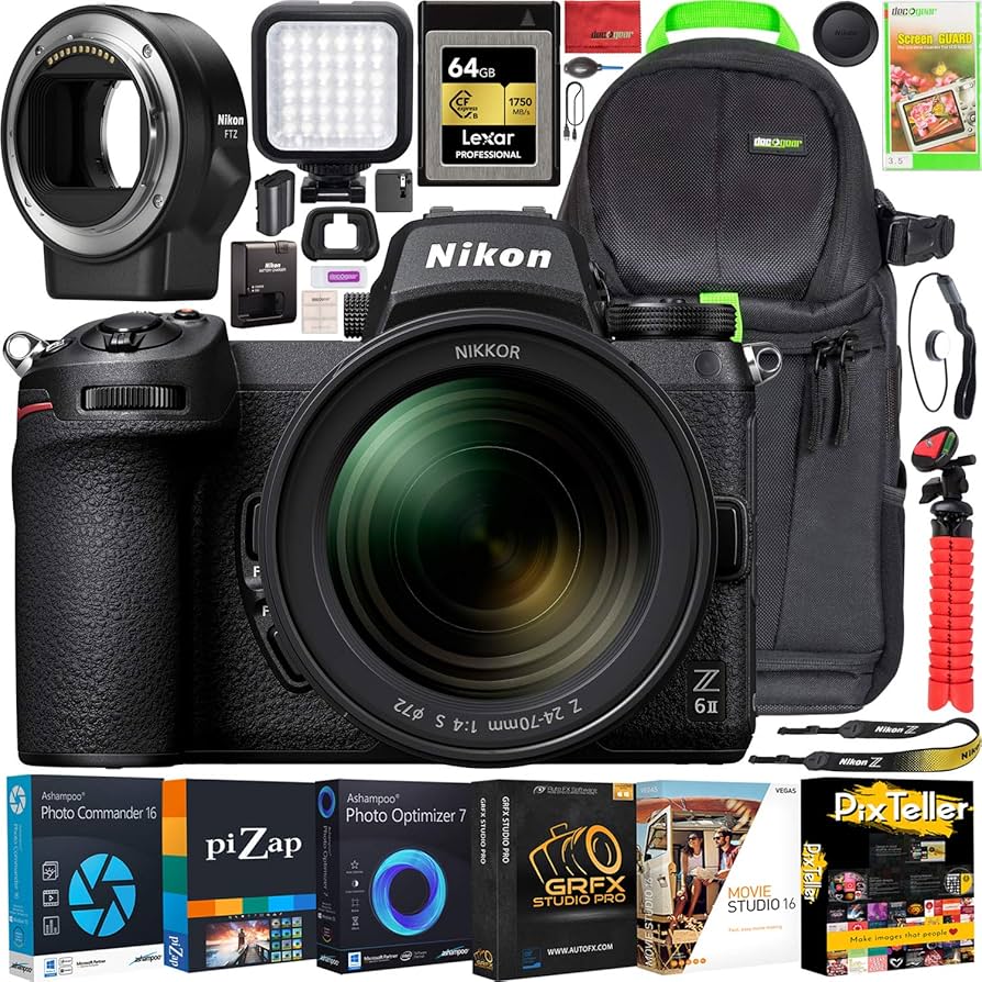 Amazon.com : Nikon Z6II Mirrorless Camera Body + NIKKOR Z 24-70mm