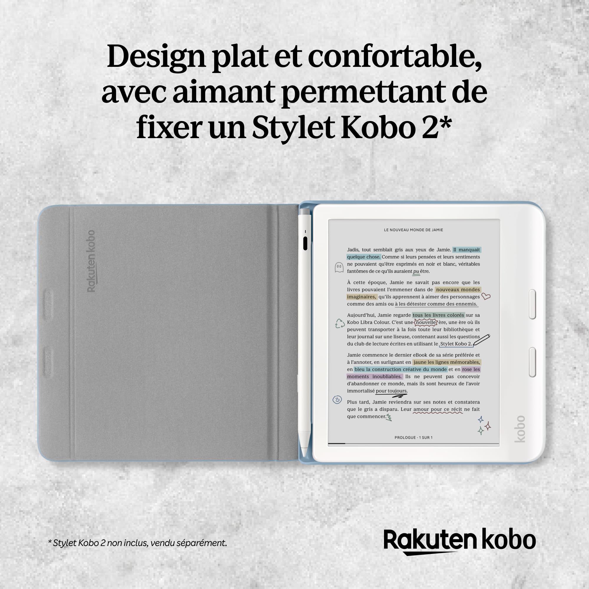Amazon.com: Kobo Libra Colour SleepCover Case | Sand Beige