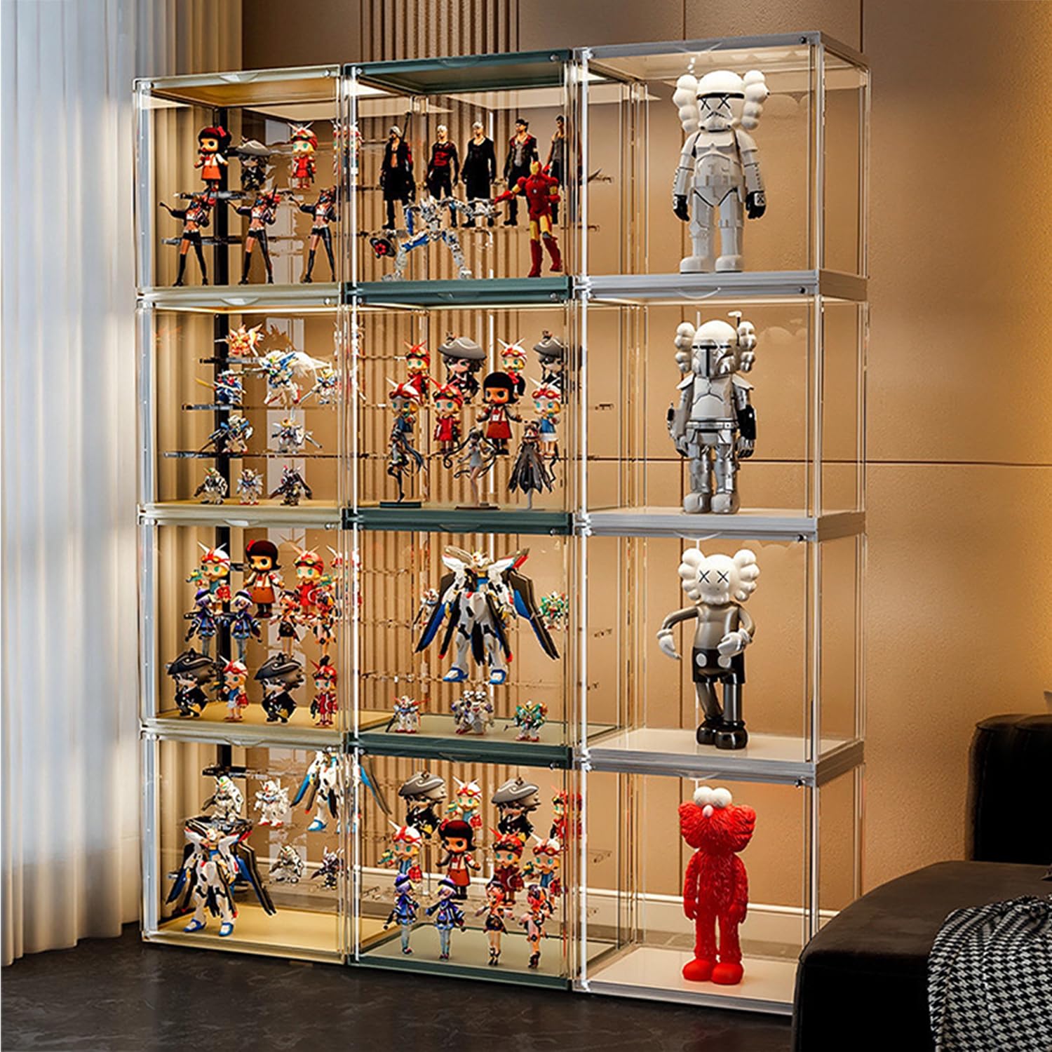 Amazon.co.jp: lalairodori フィギュアケース アクリル 大型 1つ 開閉