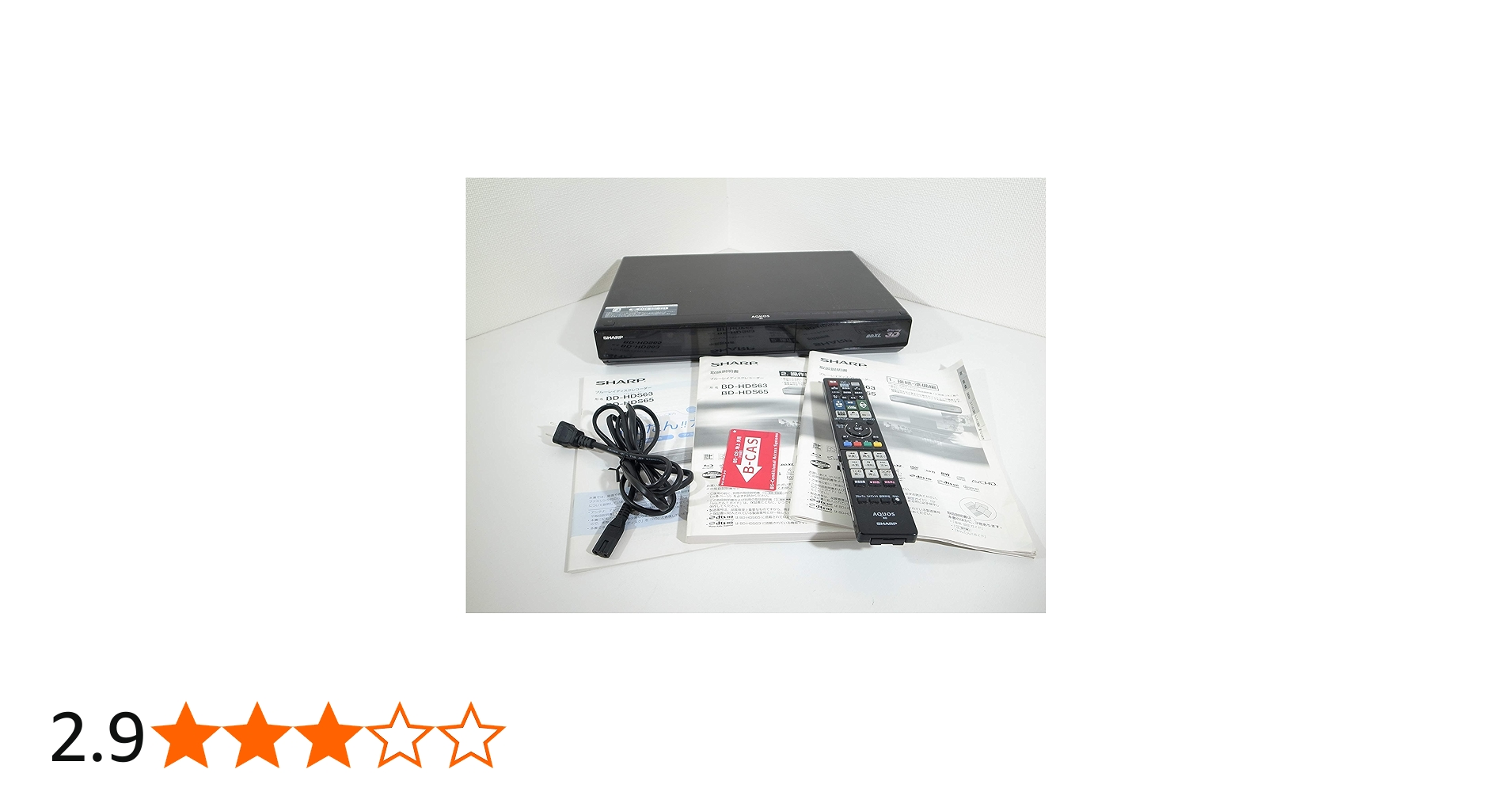 Amazon.co.jp: Sharp Aquos BD-HDS63 320GB 1 Tuner Blu-ray Recorder