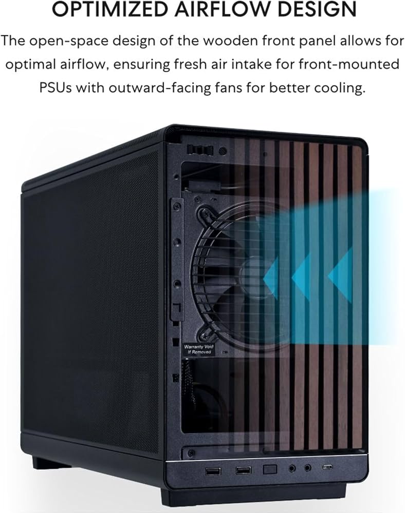 Amazon | LIANLI コンパクトPCケース A3-mATX WD 木製フロントパネル