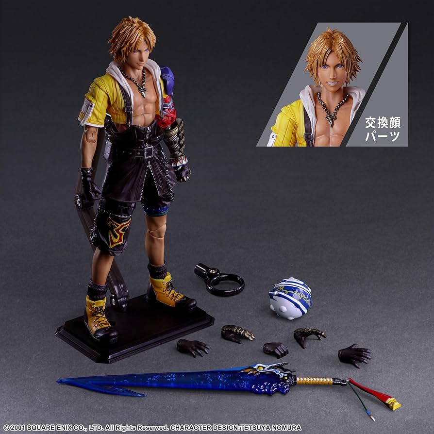 Amazon.com: Final Fantasy X: Tidus Play Arts Kai Action Figure
