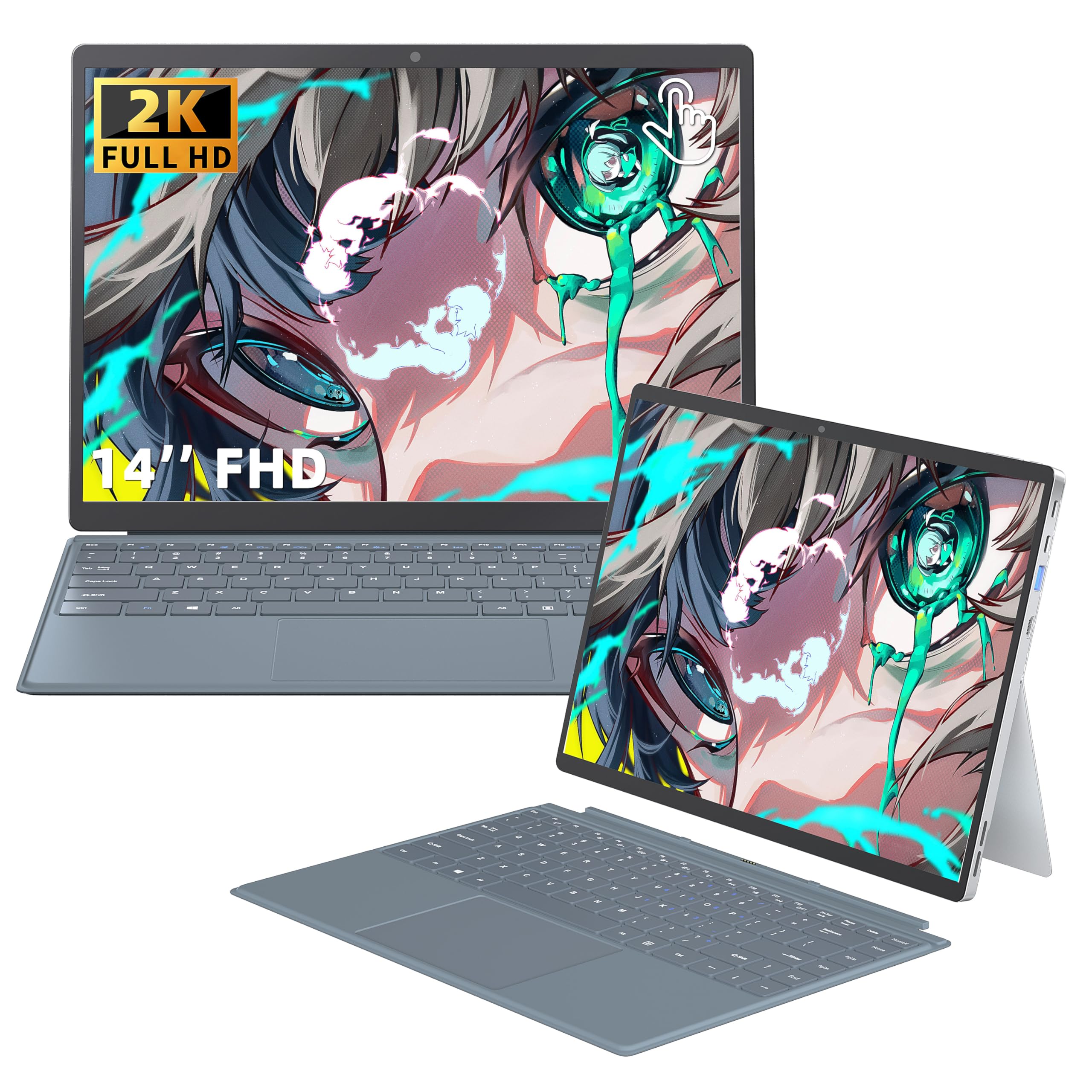 Amazon.co.jp: 2 in 1 ノートパソコン【Win 11 Pro/MS Office 2019】14