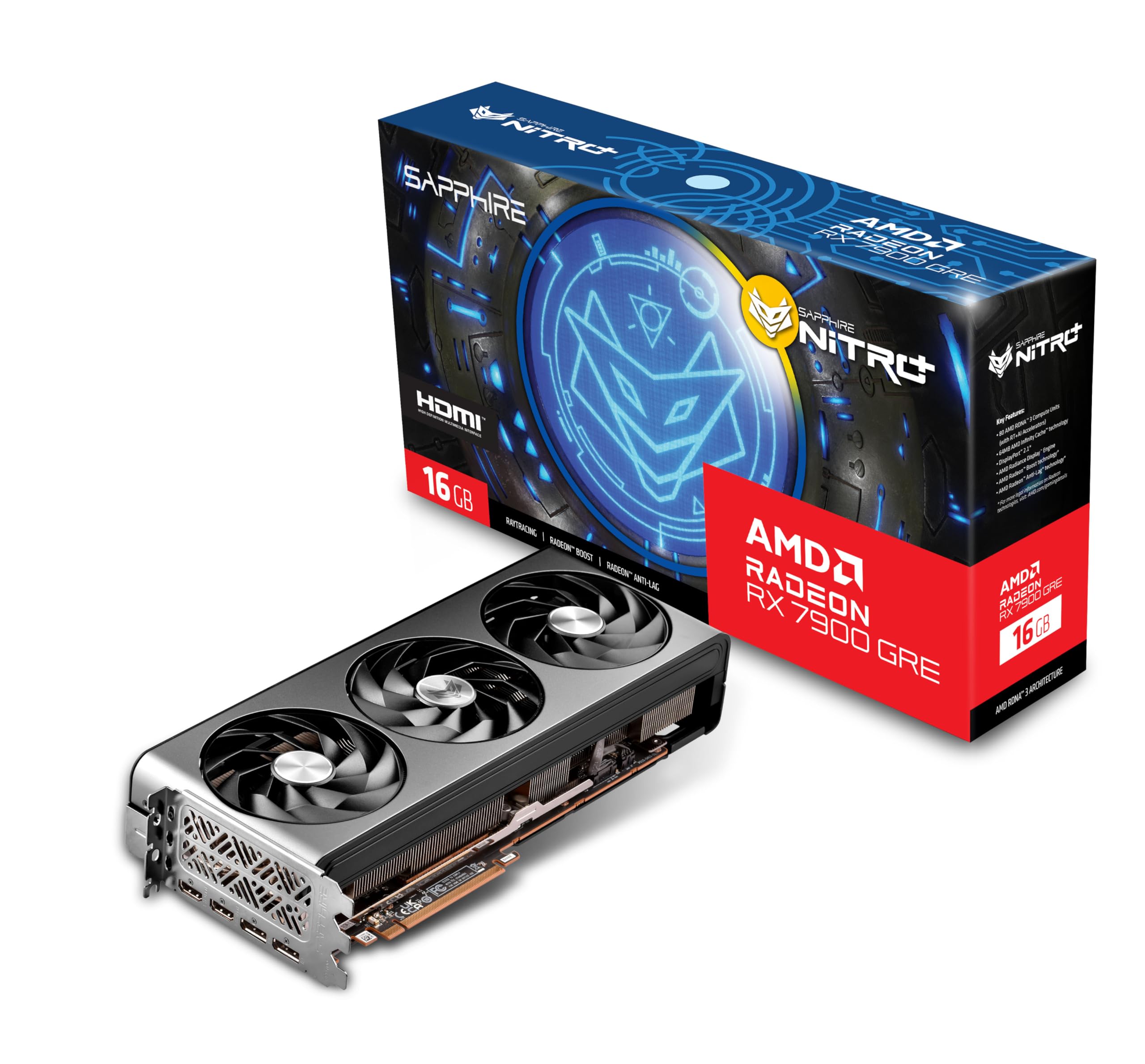 Amazon.com: Sapphire 11325-02-20G Nitro+ AMD Radeon RX 7900 GRE
