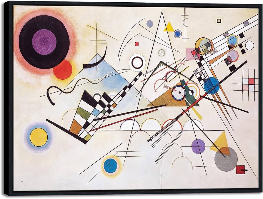 Amazon.com: Wieco Art Framed Canvas Wall Art Wassily Kandinsky