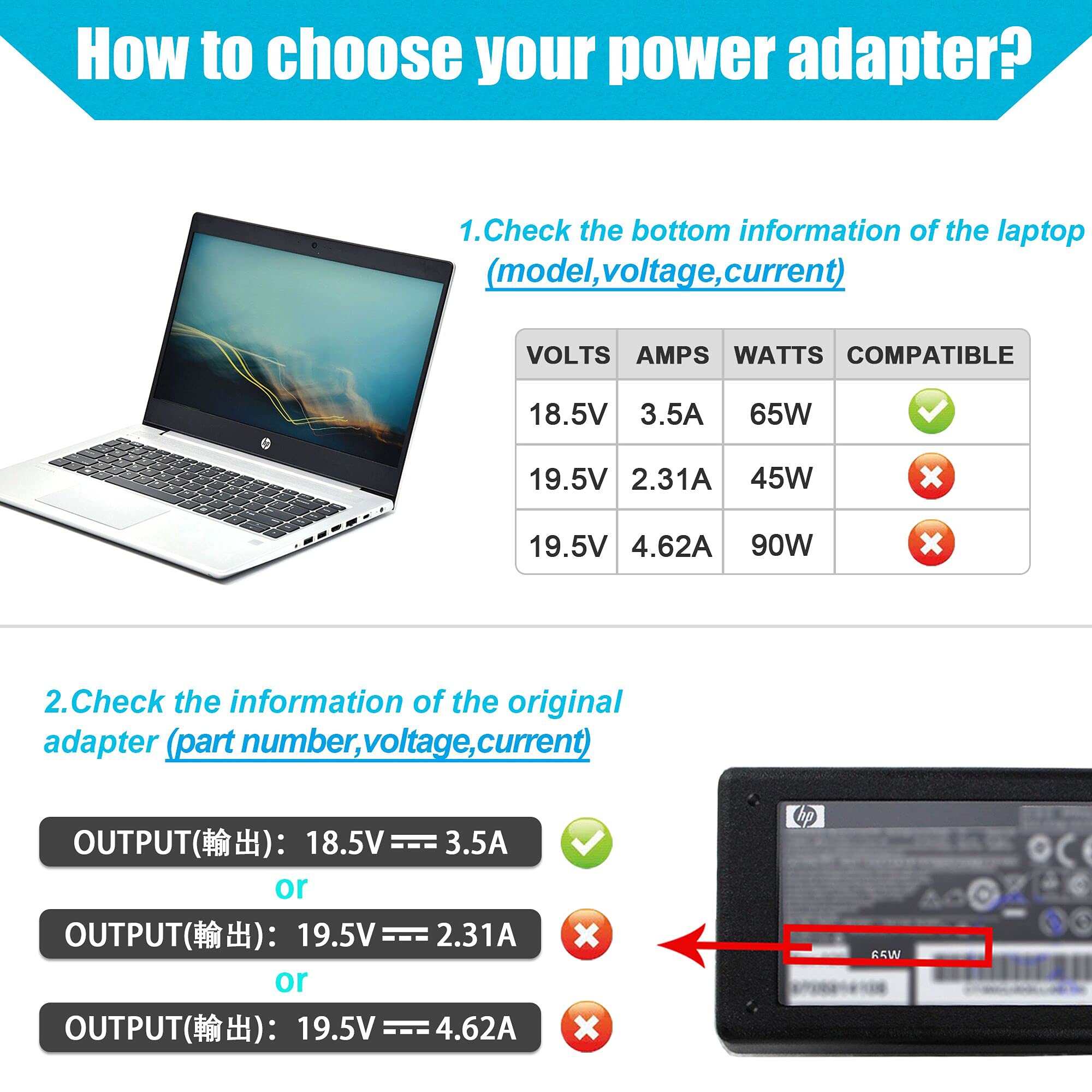 Amazon.com: Laptop Ac Adapter Charger for HP Pavilion DV3t DV6