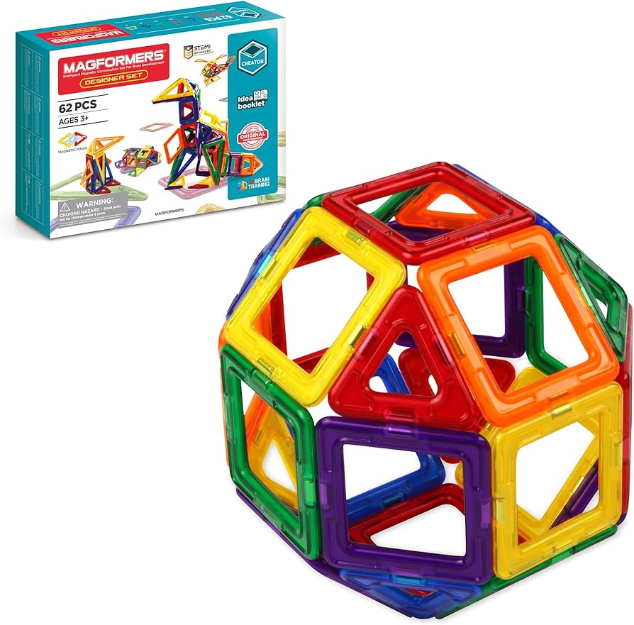 Amazon.co.jp: マグフォーマー 62ピース デザイナーセット MAGFORMERS