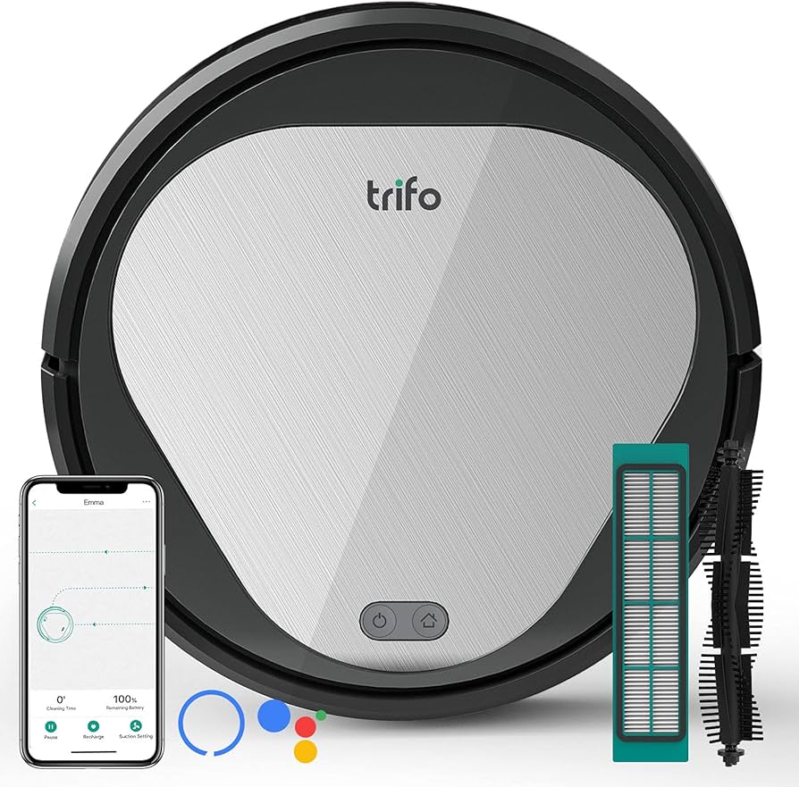 Amazon | Trifollie EMMA ロボット掃除機 3000Pa 水洗いできる