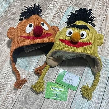 Amazon.co.jp: セサミストリート バート アーニー ニット帽 キッズ