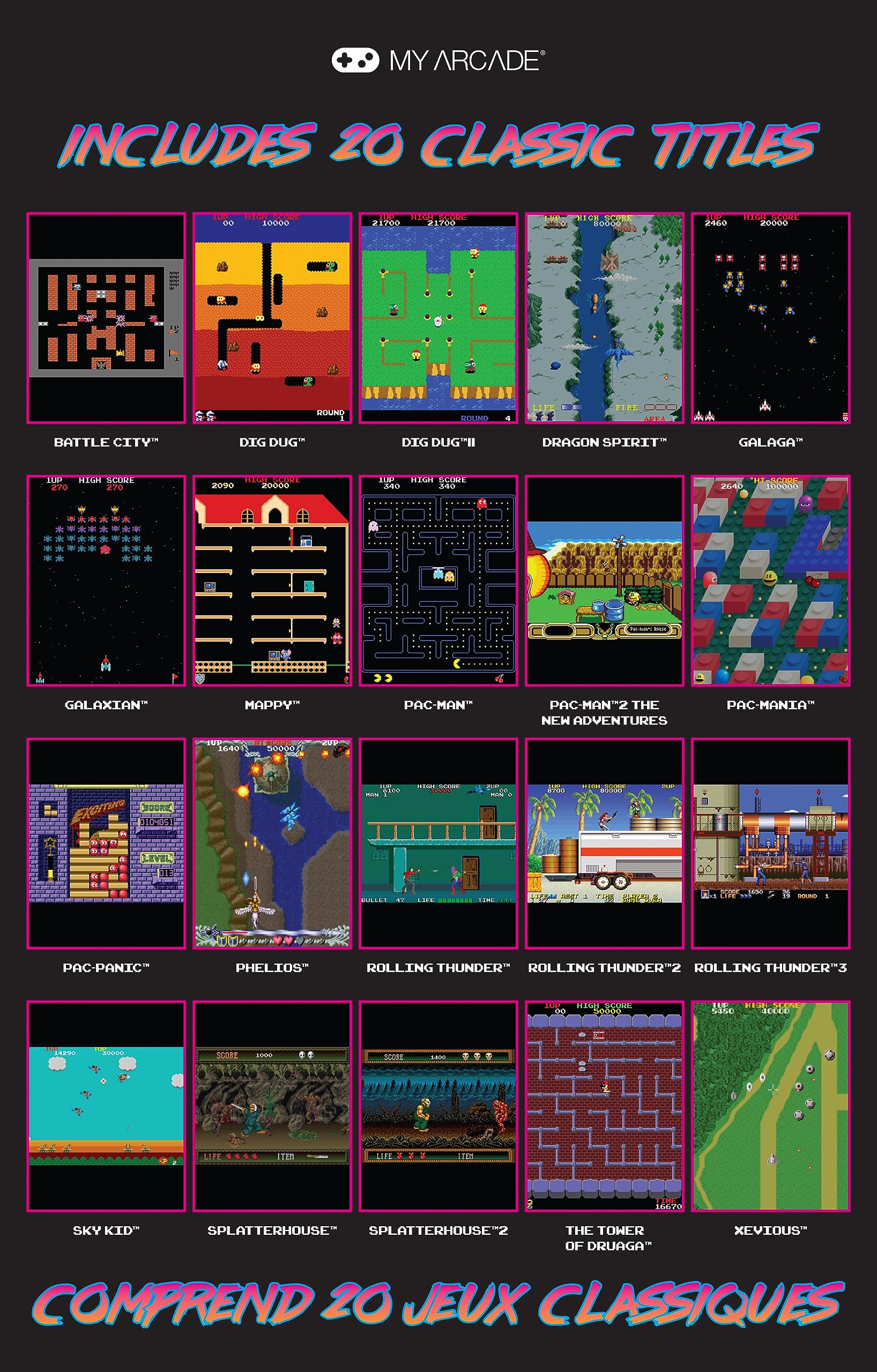 Amazon.co.jp: MyArcade 10インチ バンダイナムコミュージアム HITS