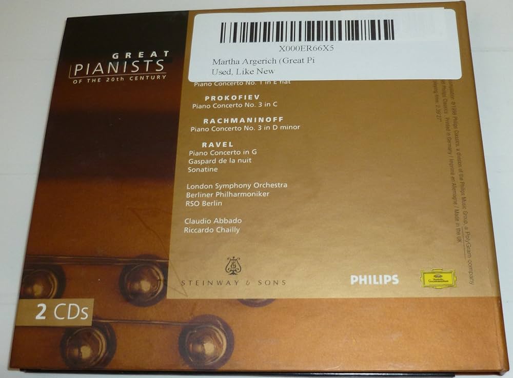 Amazon.com: Martha Argerich (Great Pianists of the 20th Century