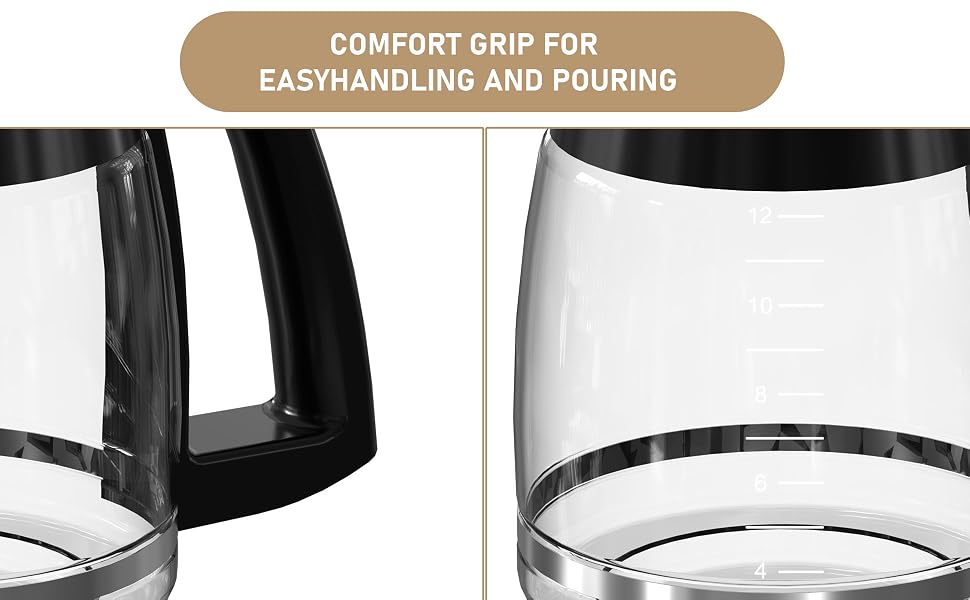 Amazon.com: 12 Cup Coffee Maker Carafe Replacement Compatible with