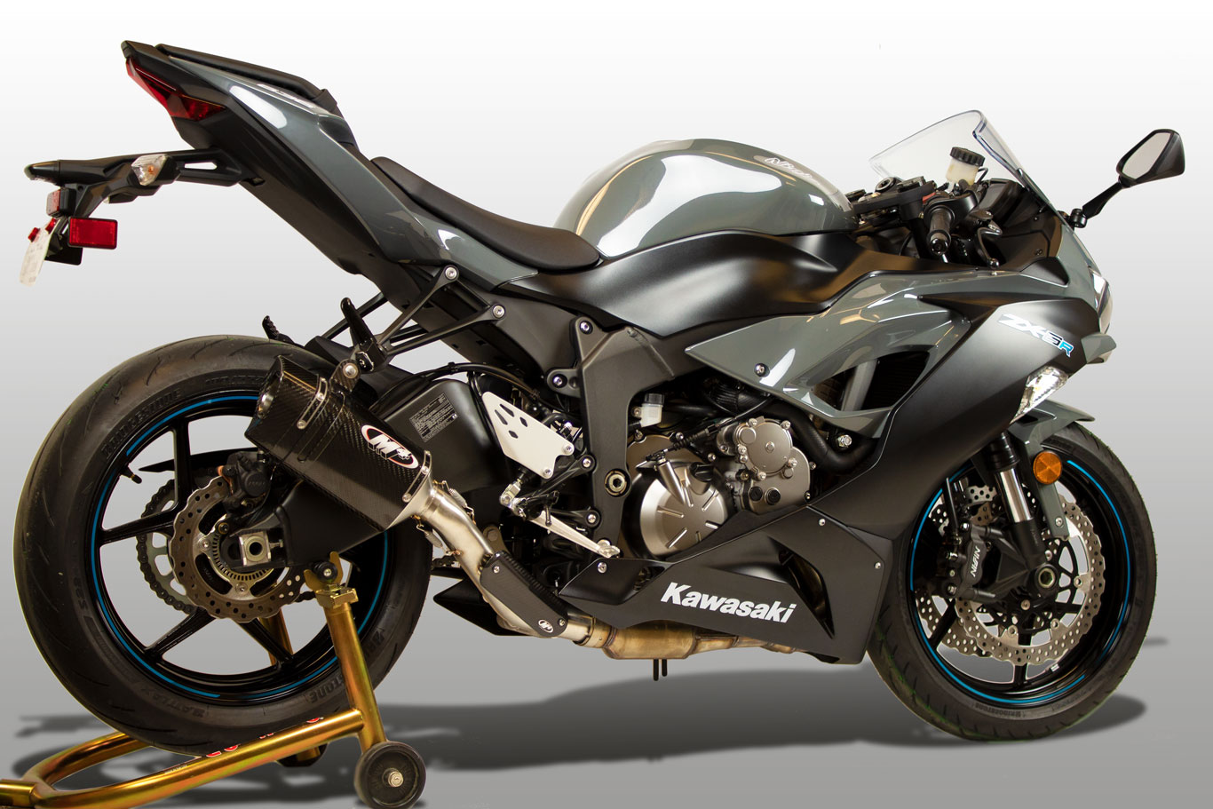 2009-2026 Kawasaki ZX-6R Slip-On Tech1 Carbon – Shop M4 Exhaust
