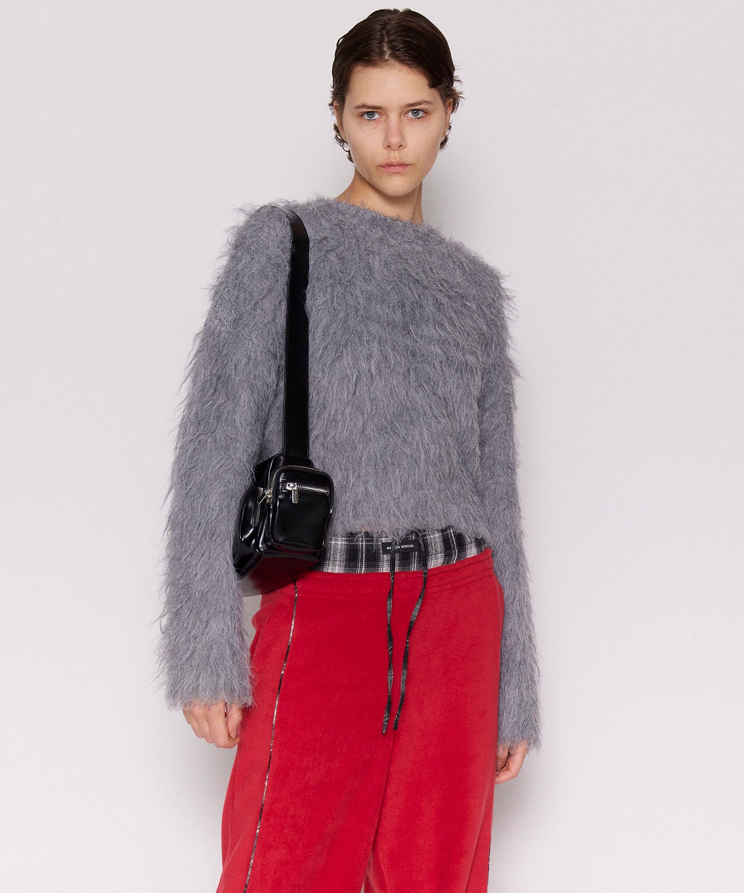 SALE】Fluffy Shaggy Knit Pullover