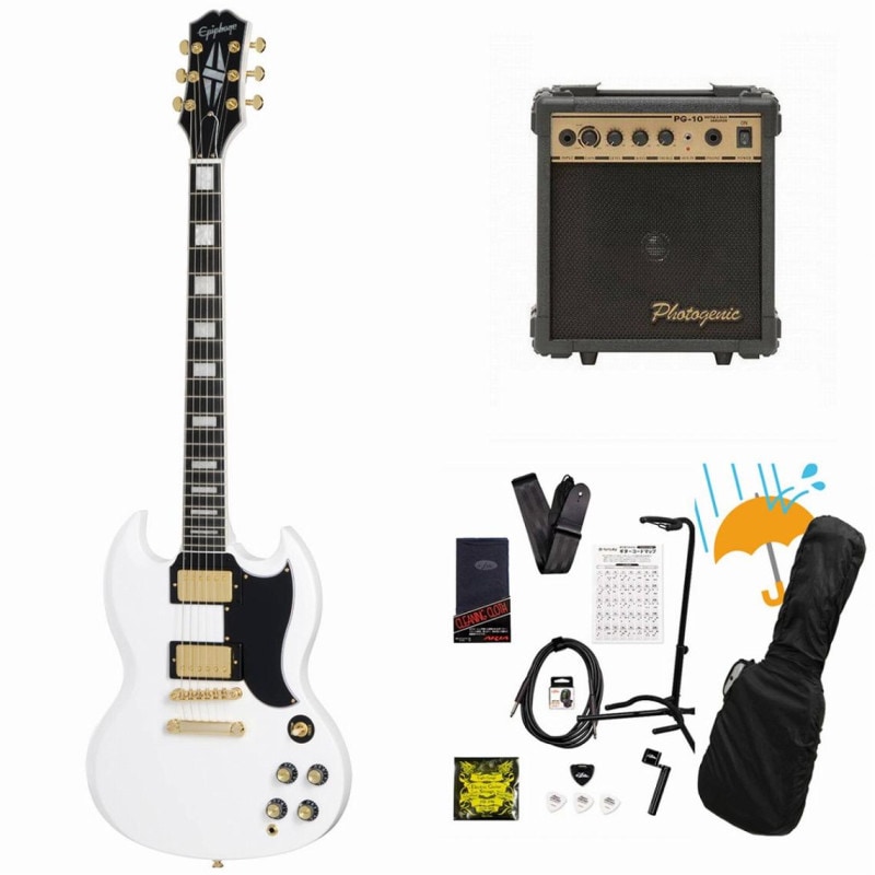 Epiphone / Inspired by Gibson SG Custom Alpine White エピフォン PG