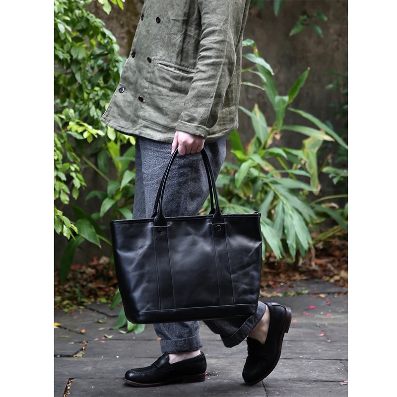 モト MOTO ホースレザージップトートバッグ HORSE LEATHER ZIP TOTE