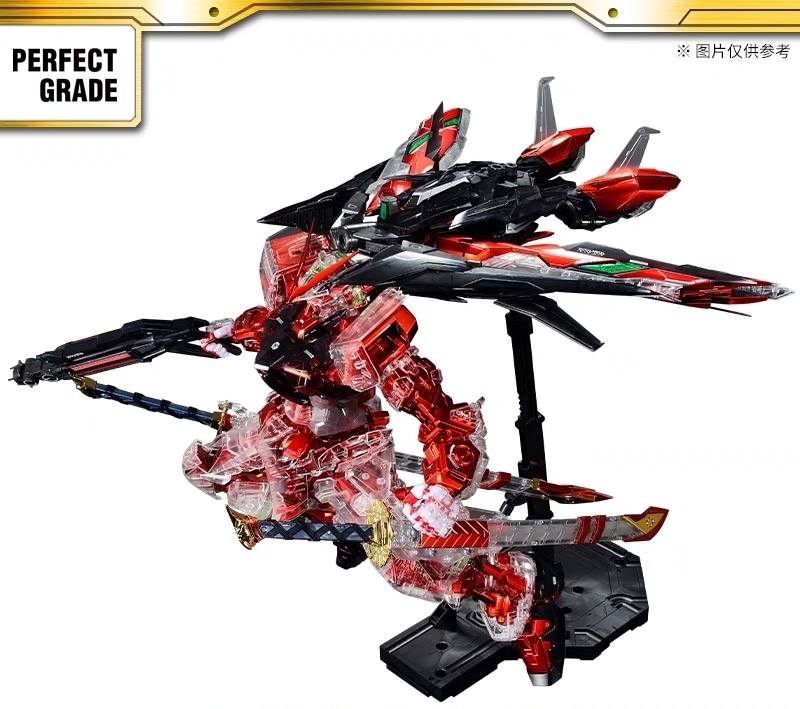 BANDAI 海外限定 PG 1/60 アストレイレッドフレーム改 （メッキ