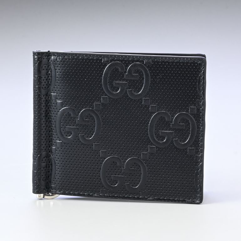 グッチ GUCCI 財布 マネークリップ 札ばさみ 二つ折り財布 メンズ GG