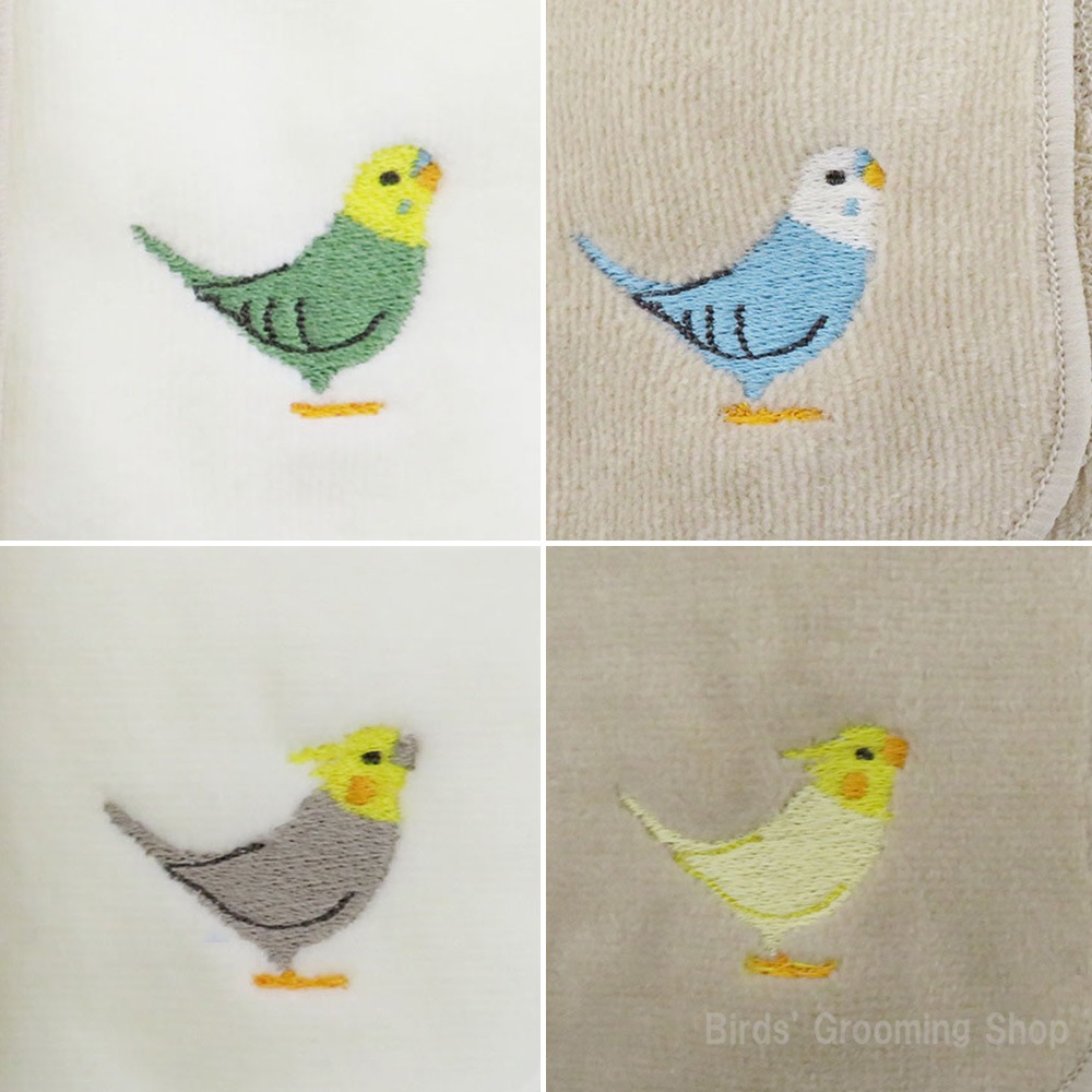 BIRDSTORY】刺繍ミニタオル｜Bird's Grooming Shop