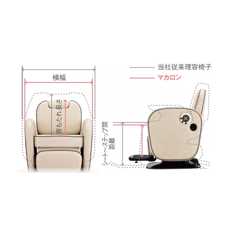 タカラベルモント マカロン 多機能リクライニングチェア 全10色の通販