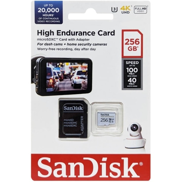 ドライブレコーダー対応・サンディスク高耐久256GB【microSDXCカード